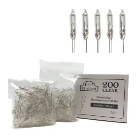 850016703408 612 VERMONT Mini Christmas Bulbs Trees Incandesc