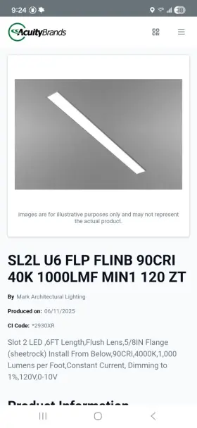 1000LMF ACUITY Flp Flinb Zt Led