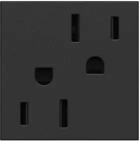 ARTR152G4 ADORNE Legrand Tamper Outlet Graphite Finish