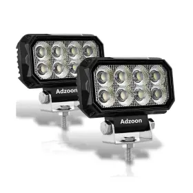 Adzoon Lb04-20 Led Tractor Work Lights 5 Inch 2pcs 60w Square Waterproof 12v Flood Light Adzoon Lb04-20 Led Tractor Work Lights 5 Inch 2pcs 60w Square Waterproof 12v Flood Light