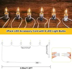 680660922364 AFOROEOA Cord Led Light Bulbs Outlet Christmas #3