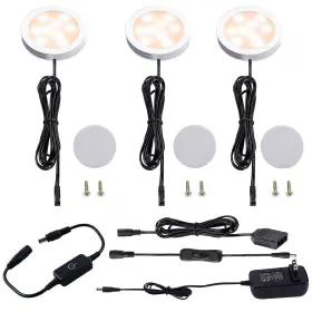 TOUCH3-WW AIBOO Cabinet Led Puck Lighting Cord Touch Kit