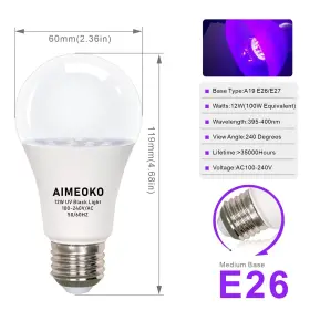 768452672953 AIMEOKO Light Bulb Uv Led Neon Hall #2