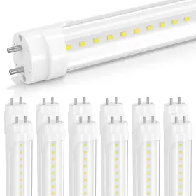 Airseafar Aslt002w 12-pack T8 Led 2ft Type B Light Bulbs 10w 24w Equivalent 5000k 1300lm Fo