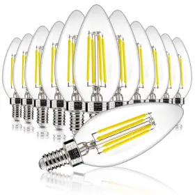 B10E12-5000K-12P ALAMPEVER Candelabra Bulb Chandelier Light