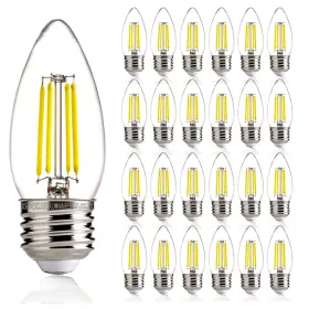 B11E26-5000K-24P ALAMPEVER Led Bulb Watts Chandelier Light