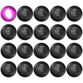 GM001695-20PC-PURPLE ALFU Round Led Trailer Marker Lights