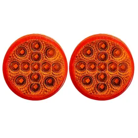 ASA2513A2-N ALL STAR TRUCK PARTS Round Amber Led Marker Flush