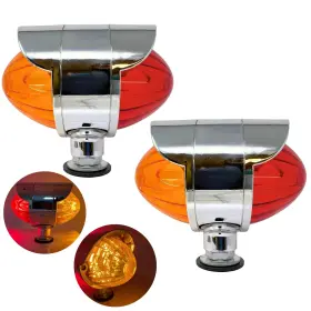 ASE020-DF-Q2 ALL STAR TRUCK PARTS Amber Led Double Watermelon