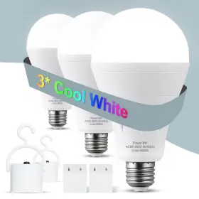 787056218565 ALUOCYI Pack Rechargeable Light Battery Bulb
