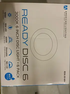 RD6-30-WH AMERICAN LIGHTING Disc