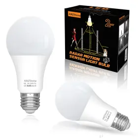 734059827126 AMZSTONE Led Radar Motion Sensor Light Bulb Pack