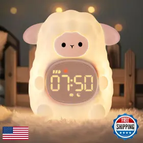 B0F5GP8YWN AOKPSRT Sheep Alarm Clock Night Light Kids Sleep