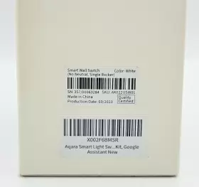 AK024USW01 AQARA Smart Light Switch Neutral Single Rocker #3