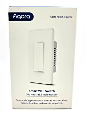 AK024USW01 AQARA Smart Light Switch Neutral Single Rocker