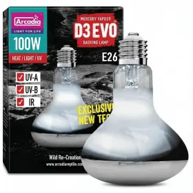 B0CZTYGG25 ARCADIA Evo Uvb Basking Lamp Mercury Vapor Reptile