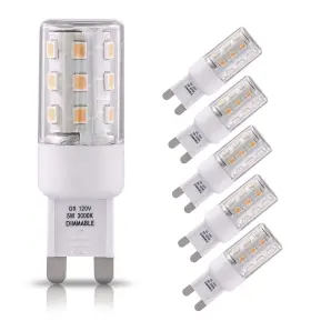 LED-G9-5TDM-30-6 ARTIVA USA Dimmable Light Bulb Set