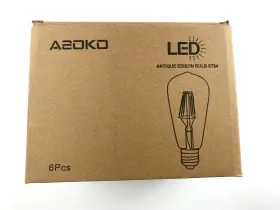 ST64A-6W ASOKO Led Dimmable Edison Bulbs Antique Light Pack