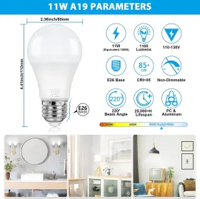 ASBULB-A19-11W5000K-4P ASOMST Led Light Bulb #2