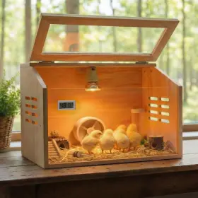 B0FRXX1L5B ATHCOHT Brooder Box Chicks Wooden Chicken