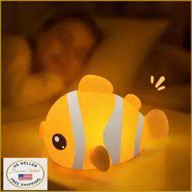 B0FKMSJ4XF AVACOM Clownfish Night Light Silicone Lamp