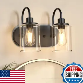 B0C6JX95Z8 BAOCUZ Bathroom Vanity Light Mirror Farmhouse Wall