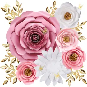 744759529541 BARRINA Paper Decorations Wall Artificial Flower
