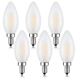 769326355422 BEONLLAY Led Bulb Frosted Candelabra Light Sofe