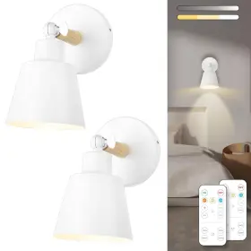 B0C23KCNF4 BIMEAN Wireless Led Wall Sconce Set Remote Temps