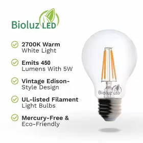 682440828033 BIOLUZ LED Cri Bulb Dimmable Edison #3