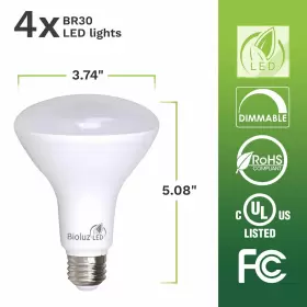 850019813630 BIOLUZ LED Pack Cri Dimmable Bulb #3