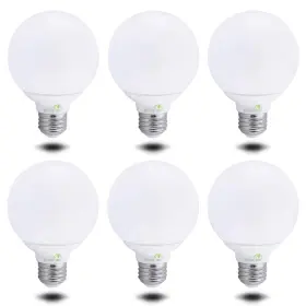 BG25D-6WW-6 BIOLUZ LED Pack Dimmable Globe Bulbs Watts