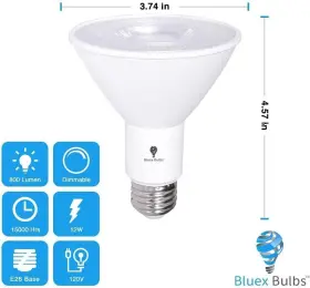 PAR30 BLUEX BULBS Pack Led Flood Light Dimmable Waterproof #2