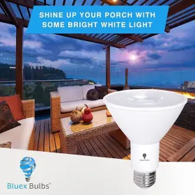 PAR30 BLUEX BULBS Pack Led Flood Light Dimmable Waterproof #3
