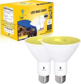 Bluex Bulbs 744759050465 2 Pack Par30 Amber Yellow Led Bug Light Bulb Outdoor Flood 12w 10