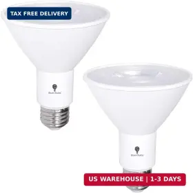 Bluex Bulbs 850026159165 2 Pack Par30 Outdoor Led Flood Light Bulb 12w 100 Watt Equivalent 900 Lumens Dim