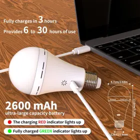 644037258811 BOBOPAI Usb Rechargeable Light Bulb Remote Ligh #2