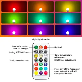 644037259597 BOBOPAI Usb Rechargeable Light Bulb Remote Smart #3