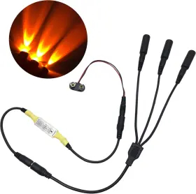 MELOBCC5PACK Prop Flame Head Micro Effects Flicker Light Kit