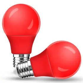 Branded 711181307085 2 Pack A15 Led Red Light Bulb 5w Equivalent E26 Base Nightlight And Party Decor
