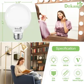 726084198739 BRANDED01 Led Vanity Light Bulbs Bathroom Base #2