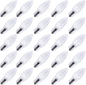 C9-LED-25PC-PW BRIGHTOWN Pack Christmas Light Bulb