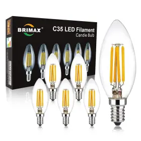 609792482966 BRIMAX Candelabra Led Bulbs Dimmable Glow