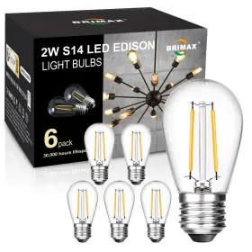 BR-FM-S14-2W-E26-27D-6 BRIMAX Pack Led Light Bulbs Replacemen