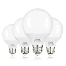 DX-E26-G25-5000K-4P BRTSTIUN Led Light Bulb Round Vanity Pack