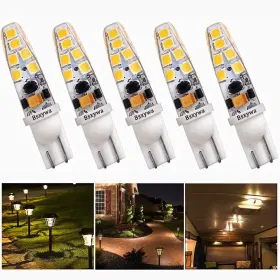 T10-12VOLTS-WARM BSXYWA Wedge Base Landscape Led Waterproof