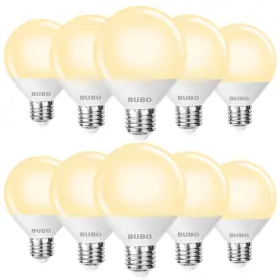 BUG25E2607ABN BUBO Globe Light Bulbs Eq Base Round Pack