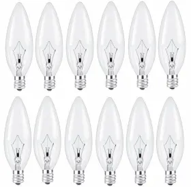 762736781195 BUBYVV Pack Candle Light Candelabra Bulbs