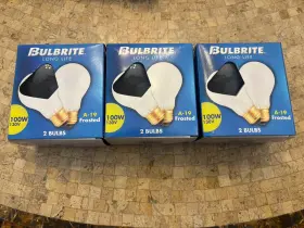 100060 BULBRITE Bulbs Frosted Std Pack