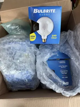 40G40CL BULBRITE Std Base Globe Light Lamp Bulb
